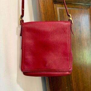 Vintage Coach Patricia's Legacy Bag 9821 - Rare Red Glove Tanned Leather